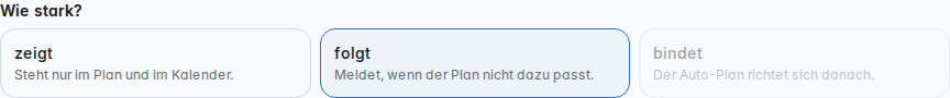 Drei Stärken